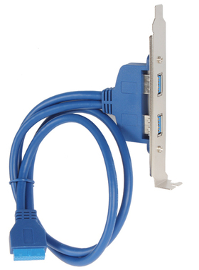 USB 3.0 Female to Motherboard 20 Pin Male Power Adapter Back