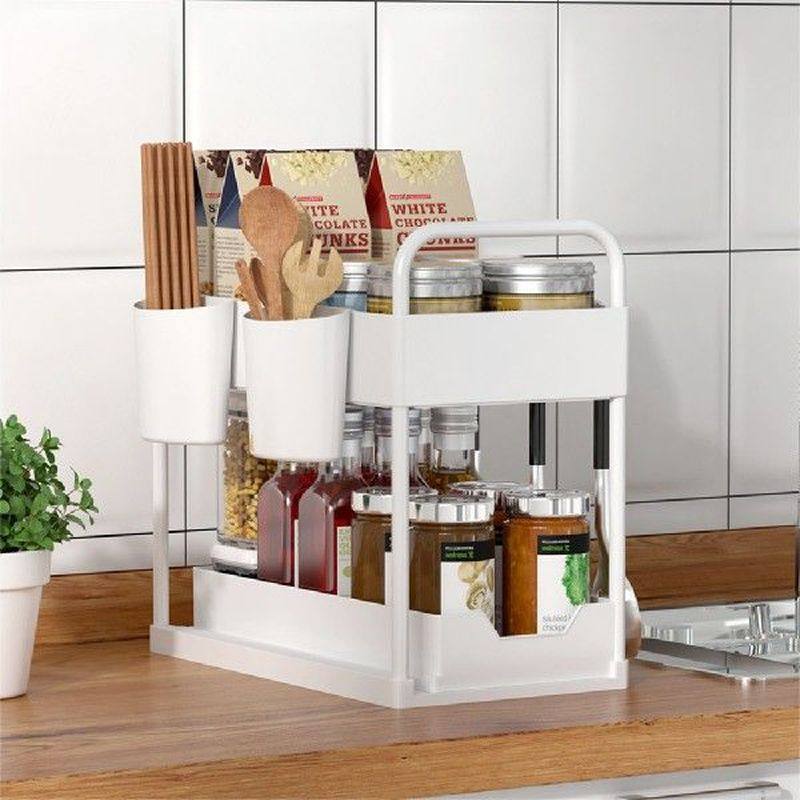 new pull-out spice rack bedroom living room desktop storage