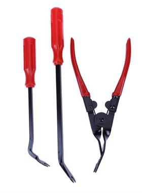3pcs Auto Car Door Trim Rivets Clips Pliers Steel Clamp 6inc