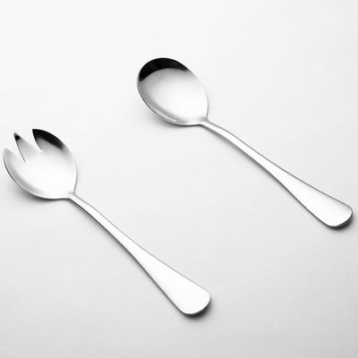 Kitchen 304 Stainless Steel Spoon Set Large Salad Serving Sp