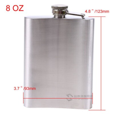 Stainless Steel Hip Flask Liquor Whiskey Alcohol Pocket Wine