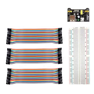 3X Dupont Cable MB-102 830 Point Prototype PCB Solderless Br