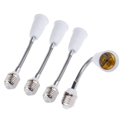 4pcs E27 Light Lamp Bulb All Direction Extension Adapter Ext