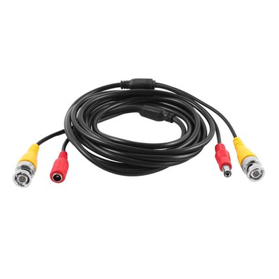 Yellow Video BNC Male Red DC Power Jack Male/Female Extensio