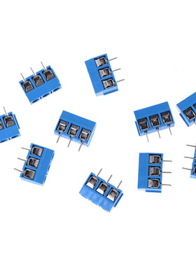 10 PCS KF301-3P Pitch 5.0mm Straight Pin PCB 3 Pin Screw Ter