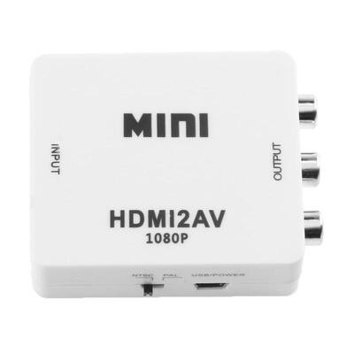 HD 1080P Mini HDMI2AV Video Converter BOX for PC/PS3/VCR/DVD