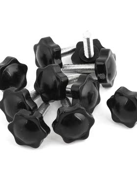 10 Pcs M8x30mmx32mm Male Thread Hex Shaped Head Clamping Scr