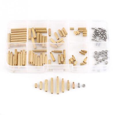 120pcs M2 Female Male Standoffs Screws Nuts Assortment Set F