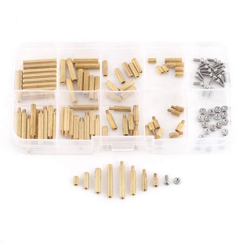 120pcs M2 Female Male Standoffs Screws Nuts Assortment Set F