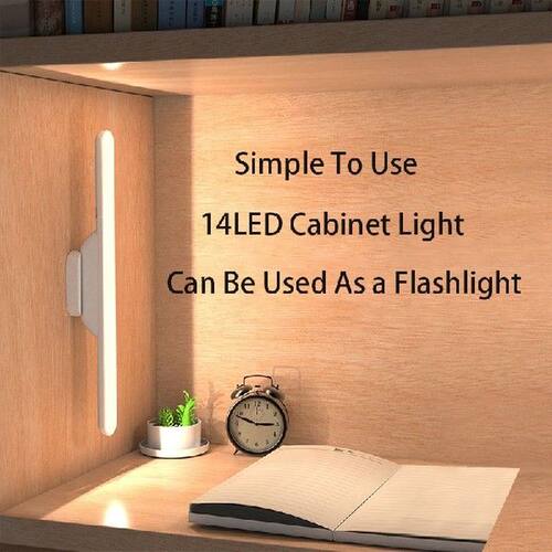 14 LEDs Cabinet Light Touch To Adjust Ligth Cupboard Wardrob