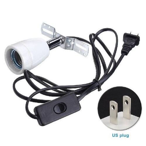 Reptile Cage Lamp Holder For Lizard Tortoise E27 400W With