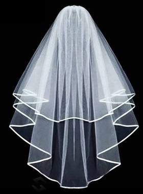White short Bridal Wedding Veil Bride To Be Sash Bachelorett