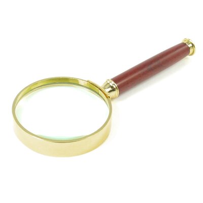 50mm Diameter 3X-5X Optical Lens Rosewood Handle Magnifying