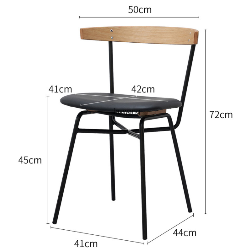 Nordic Dining Chairs Simple Modern Iron Art Dining Chair