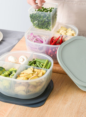 Kitchen Onion Ginger Garlic Storage Box Refrigerator Fruit P