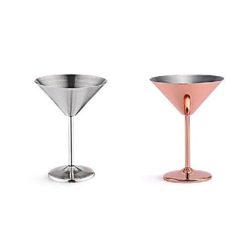Stainless Steel Martini Cocktail Glass High Base Wine Glass