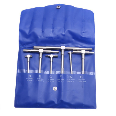 6Pcs/Set 8-150mm Telescopic Gauge Set Micrometer Measurement
