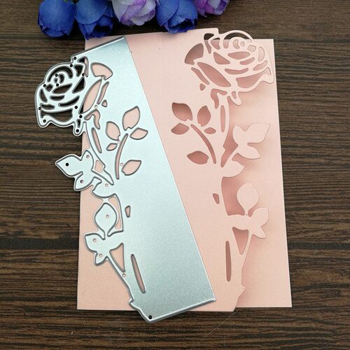 Rose Leaves border Metal Cutting Dies Stencils Die Cut for D
