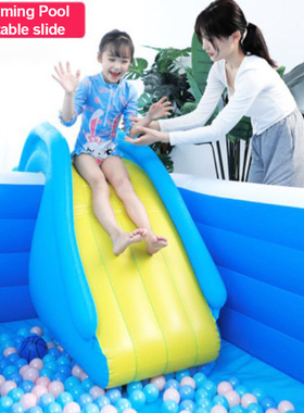 1 Pcs Inflatable Waterslide Wider Steps Joyful Swimming