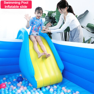 1 Pcs Inflatable Waterslide Wider Steps Joyful Swimming