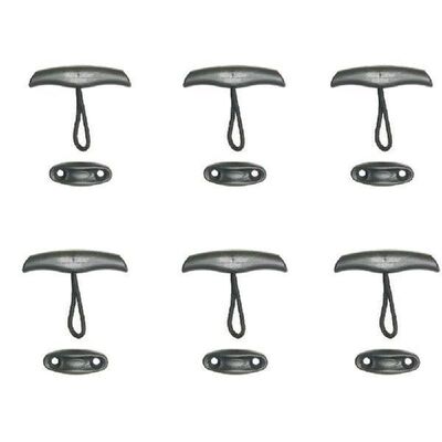 6 Pieces Inflatable Canoe Kayak Pull Toggle Handle Dinghy