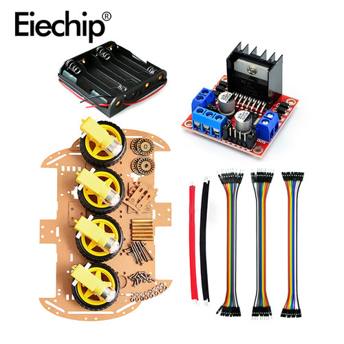 1 set Smart Robot Car 4WD Chassis Kit,Tracking obstacle avoi