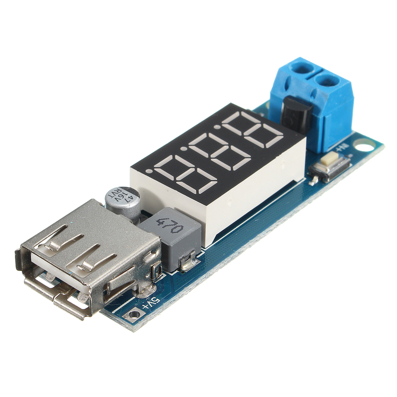 YS-04 DC-DC Input 4.5-40V Output 5V/2A Step Down LED Volt Me