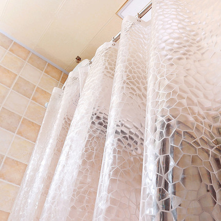 Partition Bathroom Curtain Waterproof Mildew Shower Curtain