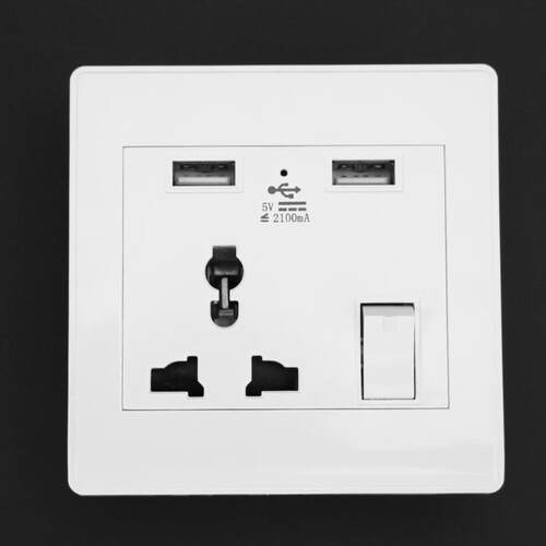 Sockets AC/DC Charger Station Socket USB Port Adapter Power
