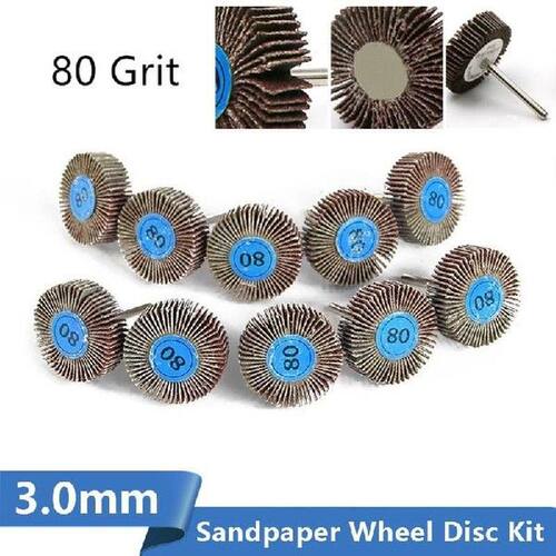 5PCS 80 Grit Grinding Sanding Sandpaper Flap Wheel Discs