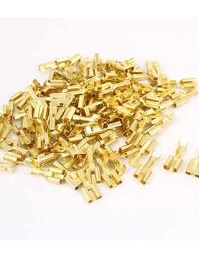 Car 6.3mm Crimp Electrical Connector Terminalsx100