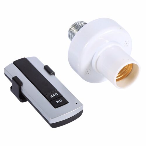 E27 Screw Light Lamp Bulb Holder Cap Socket Switch Converter