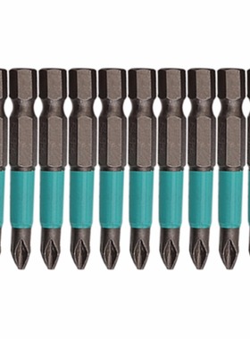 10pcs/slot 1/4 Anti Slip Hex Shank Drill Bits 50mm PH2 Phill