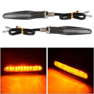 4Pcs/lot Universal Motorcycle Led Turn Signal Indicators Flo