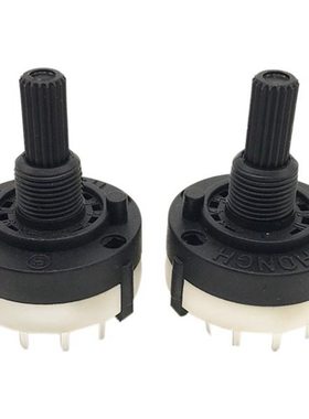 2 knife 6-band band rotary switch can be adjusted gear shaft