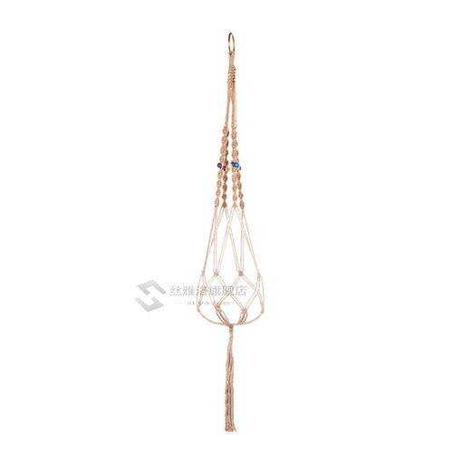 1pc Large-sized  Plant Hanger Basket  Handmade Rope Pots Hol