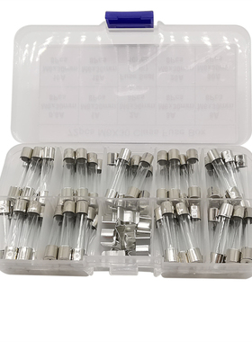 72Pcs/Box M6x30mm Fast-Blow Fuse Quick Blow Glass Tube Assor