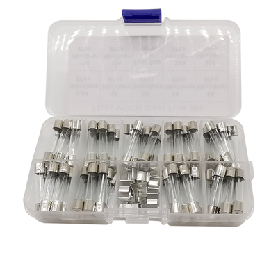 72Pcs/Box M6x30mm Fast-Blow Fuse Quick Blow Glass Tube Assor