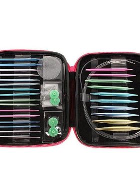 13 Sizes/Set Interchangeable Aluminum Circular Knitting