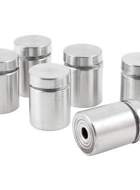 6 Pcs 19mm x 25mm Frameless Standoff Clamp Hardware for Glas