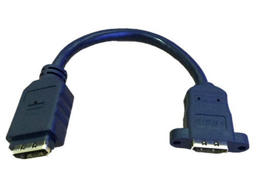 0.15m HDMI female to female panel mount extension Cable