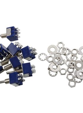 8 Pcs AC 125V 6A Amps ON/OFF/ON 3 Position DPDT Switch