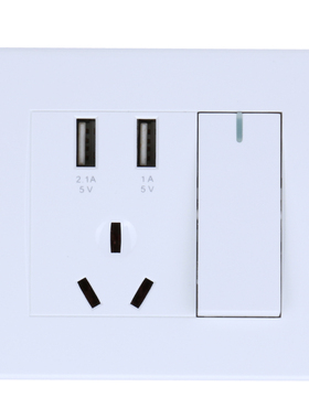 USB Wall Switch Socket Panel power adapter socket for Restau