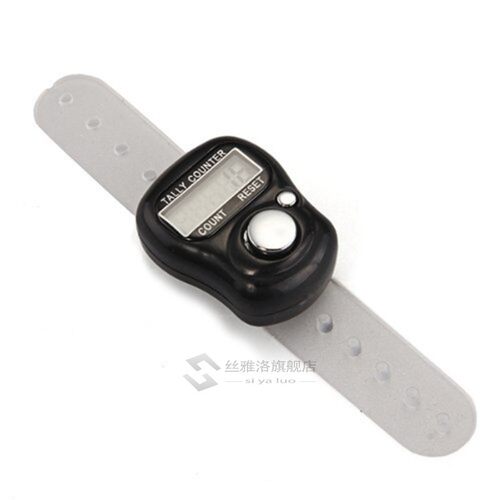 *Mini counter Digital Manual Counter Ring Tally Counter 5-Di
