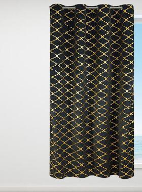 Easy to Install 3 Colors Geometric Pattern Blackout Curtain