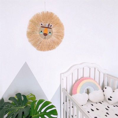 European Style Weaving Wall Pendant Cartoon Animal Head