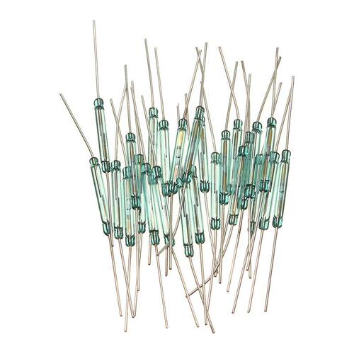25PCS Reed Glass Magnetic Induction Switches Tube N/O SPST 3