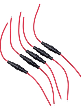 5 Pcs Screw Type 22 AWG Wire 5 x 20mm Inline Fuse Holder