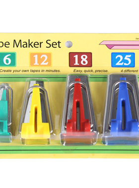 4pcs Fabric Bias Tape Maker Binding Tool Sewing Quilting 6mm
