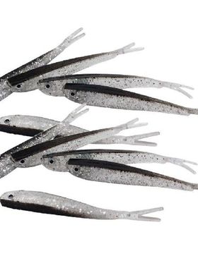 10pcs Paddle Tail Swimbaits, Soft Jerk Baits, Soft Fishing